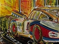 Porsche 935 Martini Painting by Michael Ledwitz