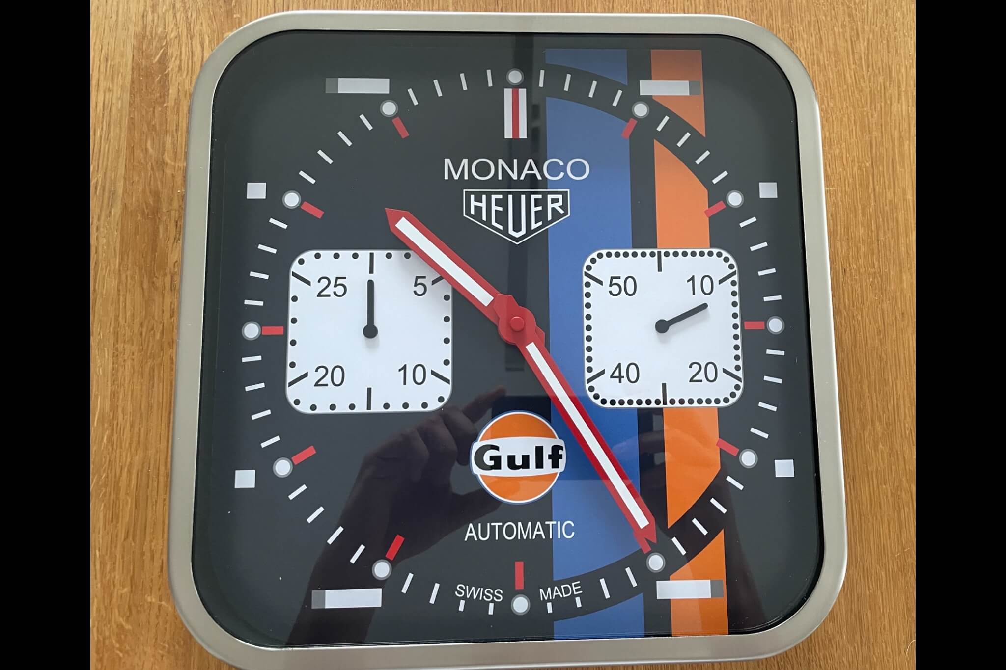 TAG Heuer Monaco Gulf Design Wall Clock