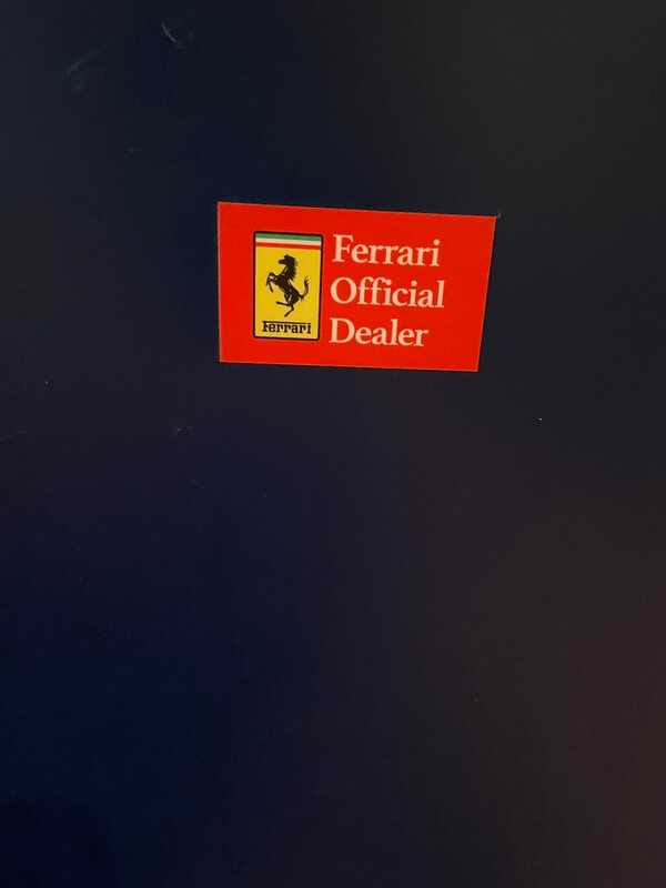 Illuminated Ferrari Dealership Sign (31 1/2