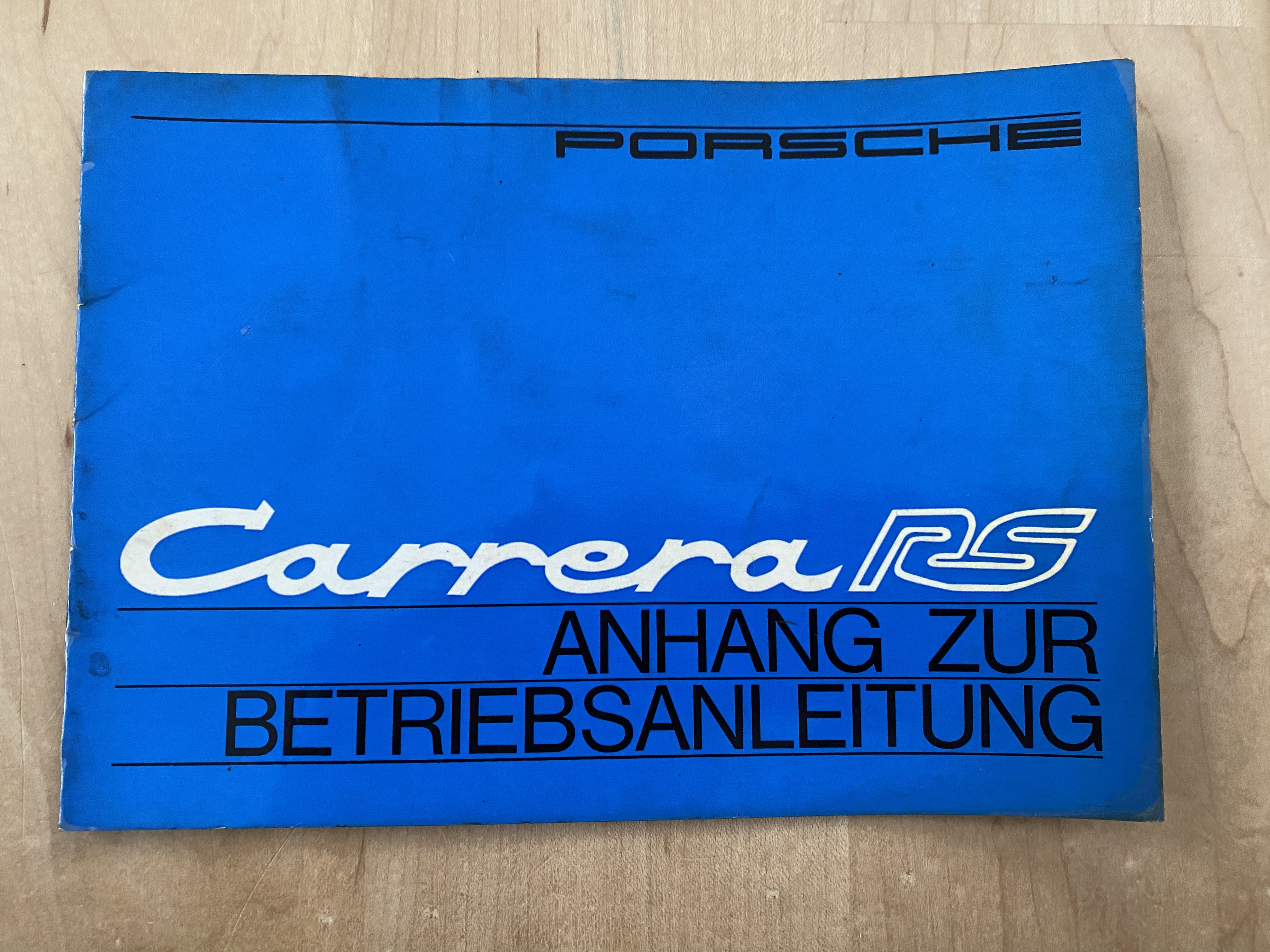 1973 Porsche Carrera RS Owners Literature Collection