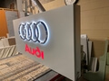  Illuminated Original Audi Dealership Sign (85" x 40" x 6")
