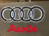 Illuminated Original Audi Dealership Sign (85" x 40" x 6")