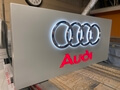  Illuminated Original Audi Dealership Sign (85" x 40" x 6")