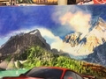 "Porsche 911 GT3 Mountain Drive" Painting by Greg Stirling (52" x 29")