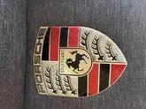 Limited Edition Authentic Enamel Porsche Crest (12" x 15 1/2")