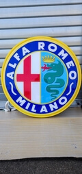 Illuminated 1980s Alfa Romeo Sign
