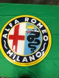  Vintage Illuminated Alfa Romeo Sign