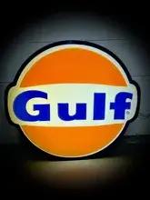 Illuminated Gulf Sign