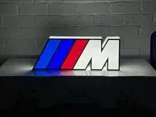  Illuminated BMW M Power Logo Sign