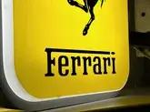 Authentic Double-Sided Illuminated Ferrari Sign