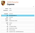  9k-Mile 2020 Porsche Cayenne