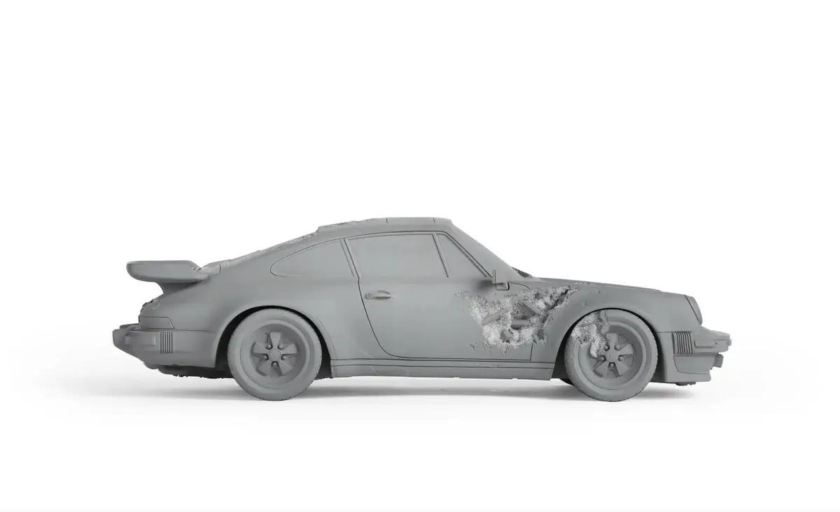 No Reserve Daniel Arsham Eroded Porsche 911 Turbo Grey #99/500