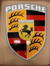 Enamel Porsche Dealership Crest