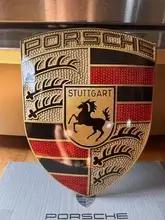 Authentic Enamel Porsche Crest