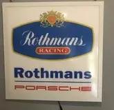 No Reserve Illuminated Rothmans Racing Style Sign