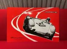 No Reserve Limited Edition Authentic Porsche 550 Spyder Enamel Sign