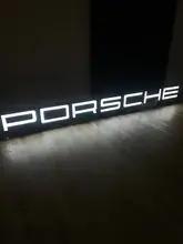 Large Illuminated Porsche Style Sign