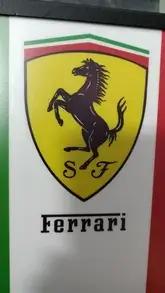 No Reserve Illuminated Ferrari 75th Anniversary Style Sign