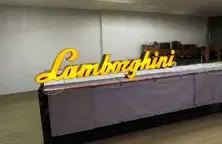 No Reserve Large Illuminated Lamborghini Style Sign