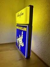 Authentic Illuminated Michelin Dealership Sign