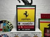  2000s Ferrari & Imola Race Track Showroom Sign