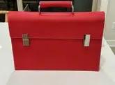 Porsche Design Red Leather Briefcase