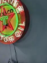 1960s Illuminated Texaco Neon Sign
