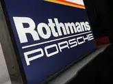  1990s Illuminated Rothmans Racing Porsche Sign