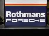  1990s Illuminated Rothmans Racing Porsche Sign