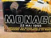 No Reserve 1955 Monaco Grand Prix Style Enamel Sign