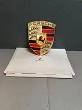  Authentic Porsche Design Drivers Selection Enamel Porsche Crest (12" X 15 1/2")