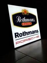 No Reserve Illuminated Reproduction Porsche Rothmans Racing Sign