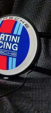 No Reserve Illuminated Porsche Martini Racing Style Sign