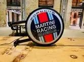 No Reserve Illuminated Porsche Martini Reproduction Sign