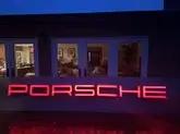 DT: Large Authentic Illuminated Porsche Dealership Sign