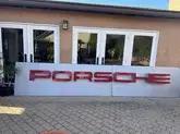 Large Authentic Illuminated Porsche Dealership Sign