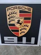 No Reserve Illuminated Reproduction Porsche Sign