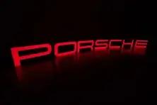 No Reserve Large Illuminated Reproduction Porsche Sign