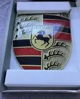 DT: Authentic Porsche Design Drivers Selection Enamel Porsche Crest (12" X 15 1/2")