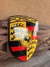 Large Enamel Porsche Style Crest