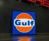 DT: Illuminated 1960S Gulf Oil Sign (48" X 48")