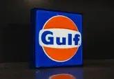 DT: Illuminated 1960S Gulf Oil Sign (48" X 48")