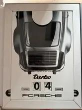 No Reserve Enamel Porsche 911 Turbo Perpetual Calendar w/Original Box