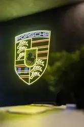 No Reserve Neon-Style LED Porsche Crest