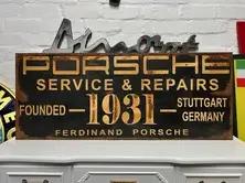 Vintage Style Porsche Metal Sign