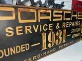 Vintage Style Porsche Metal Sign