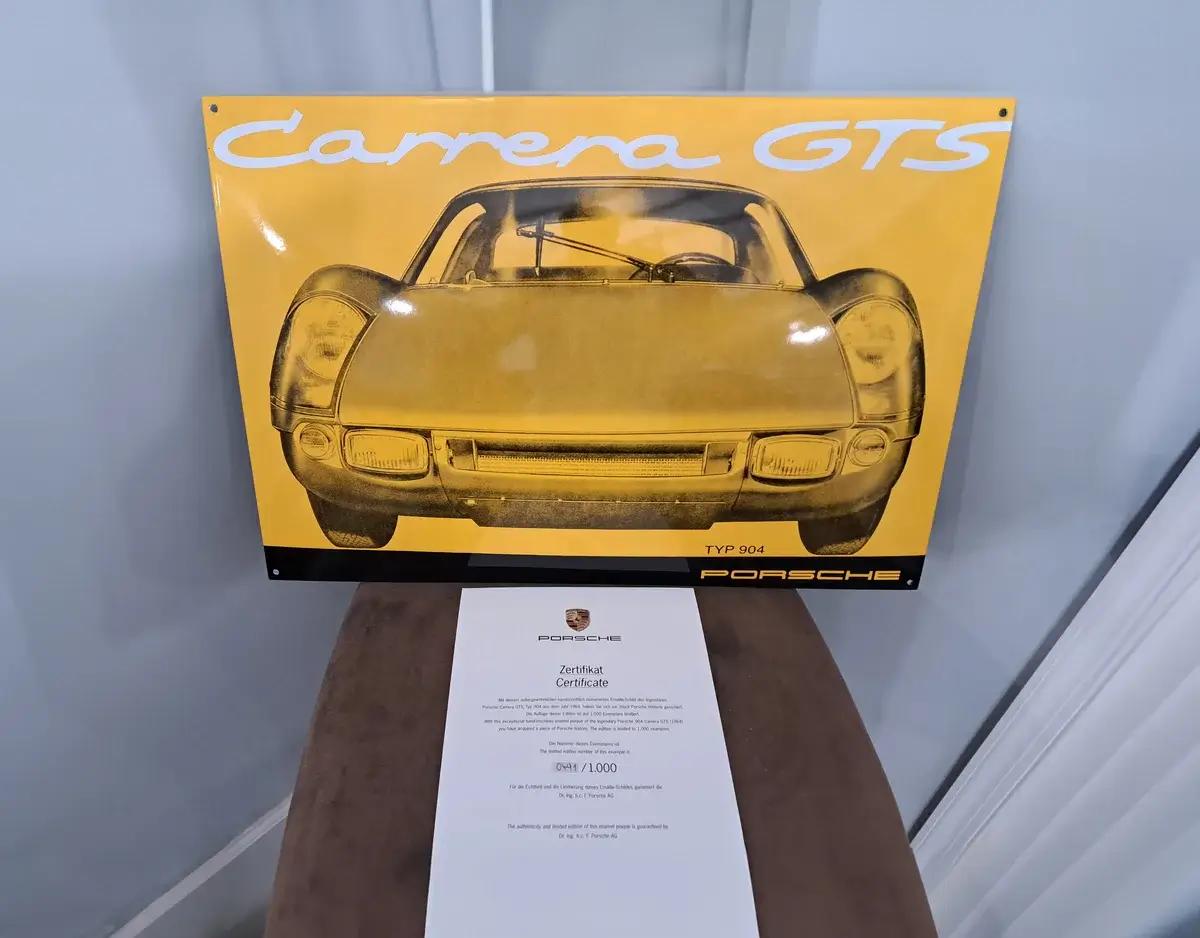 No Reserve Limited Edition Authentic Porsche 904 GTS Enamel Sign