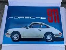 DT: Limited Edition Authentic Porsche 911 Enamel Sign