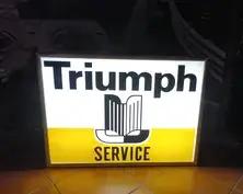 Illuminated Triumph Service Sign