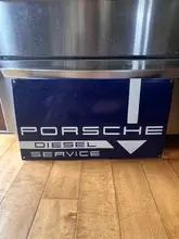 DT: Enamel Porsche Diesel Service Sign
